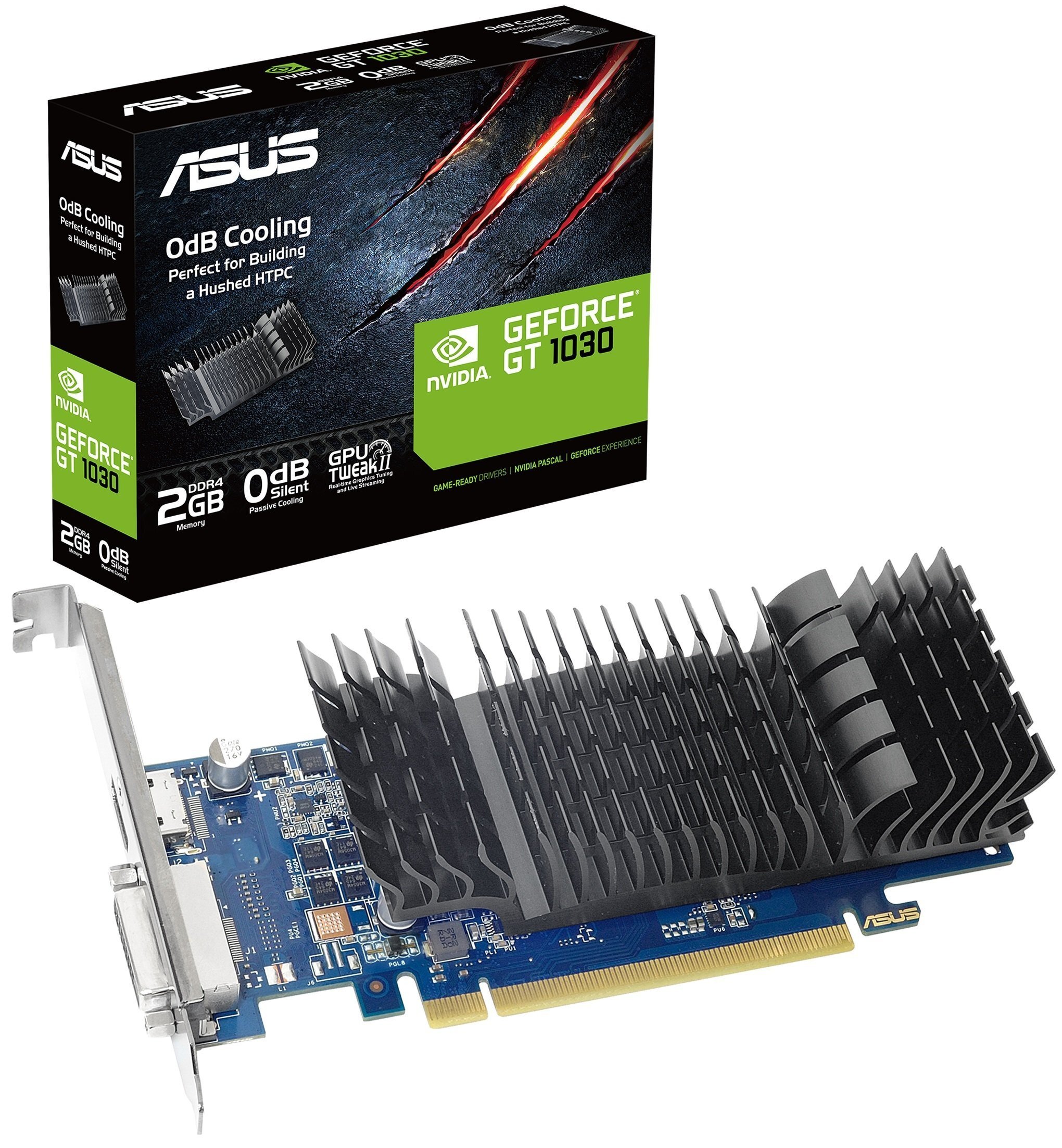 

ASUS GeForce GT1030 low profile silent (GT1030-SL-2GD4-BRK)