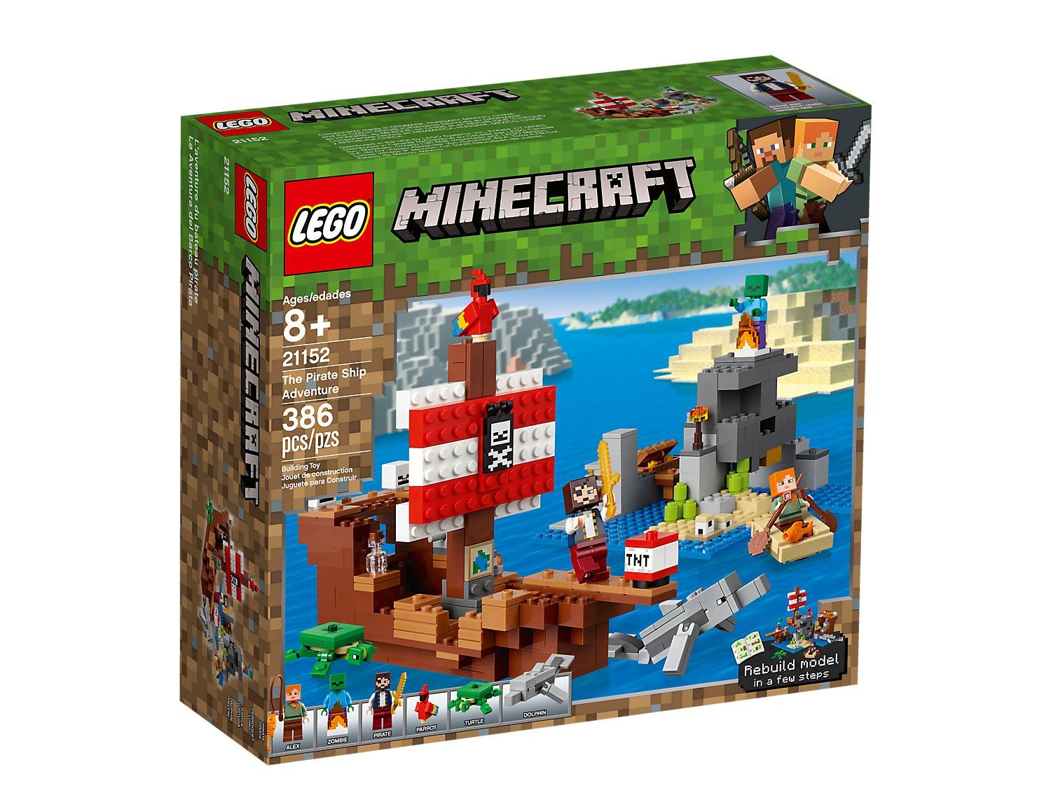 

LEGO Minecraft Приключения на пиратском корабле (21152)