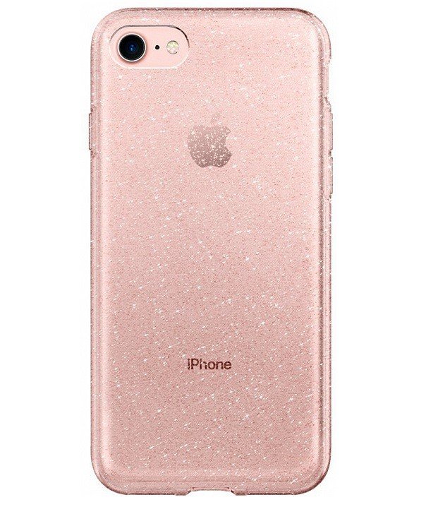 

Spigen iPhone 8/7 Liquid Crystal Glitter Rose Quartz (042CS21419), Розовый