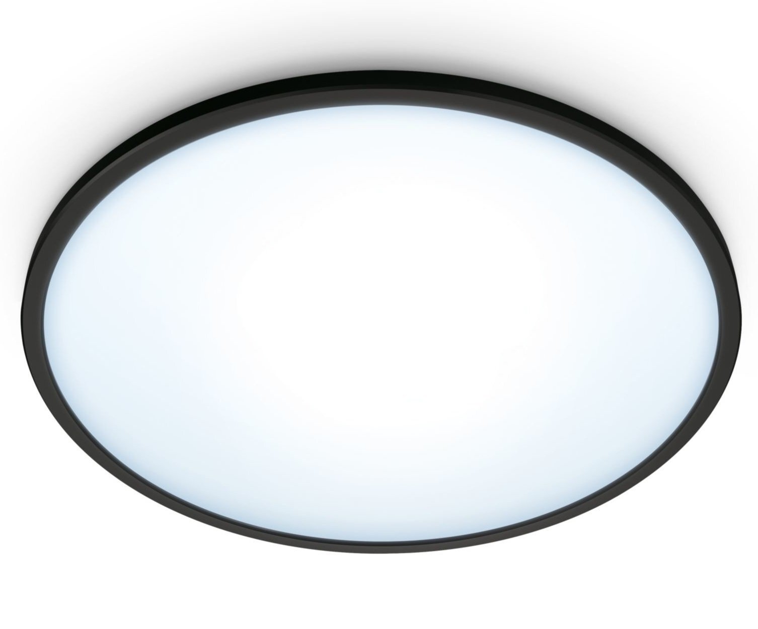 

WiZ SuperSlim Ceiling 16W 2700-6500K Wi-Fi черный (929002685201), Белый|чёрный