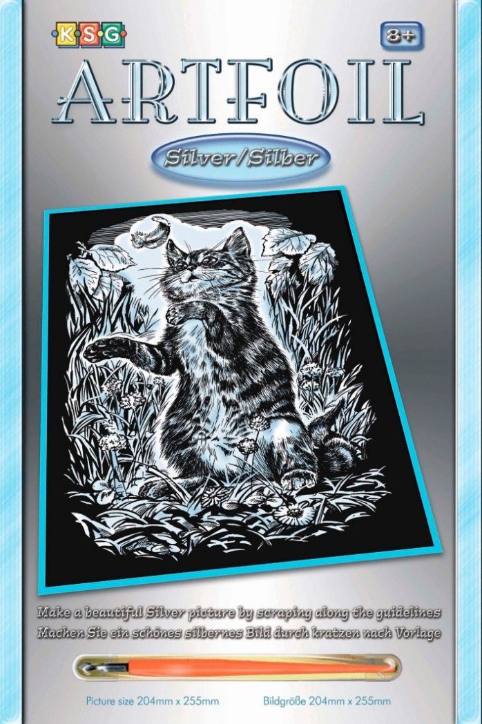 

Sequin Art ARTFOIL SILVER Kitten (SA1034)