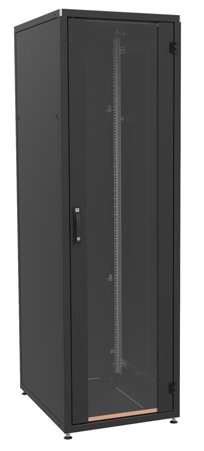 

ZPAS 19" 18U 600x800, стекл.дверь (IT-186080-69AA-2-161-FP), Чёрный