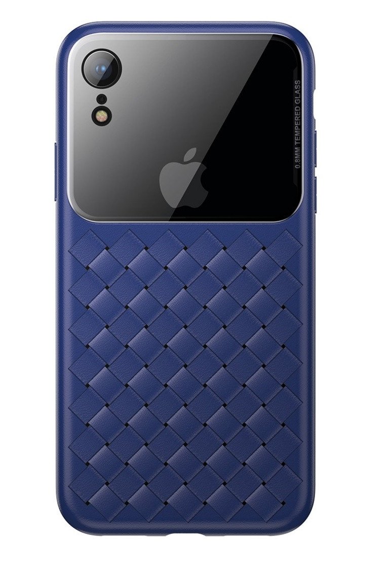 

Baseus для iPhone XR Glass & Weaving Blue (WIAPIPH61-BL03)