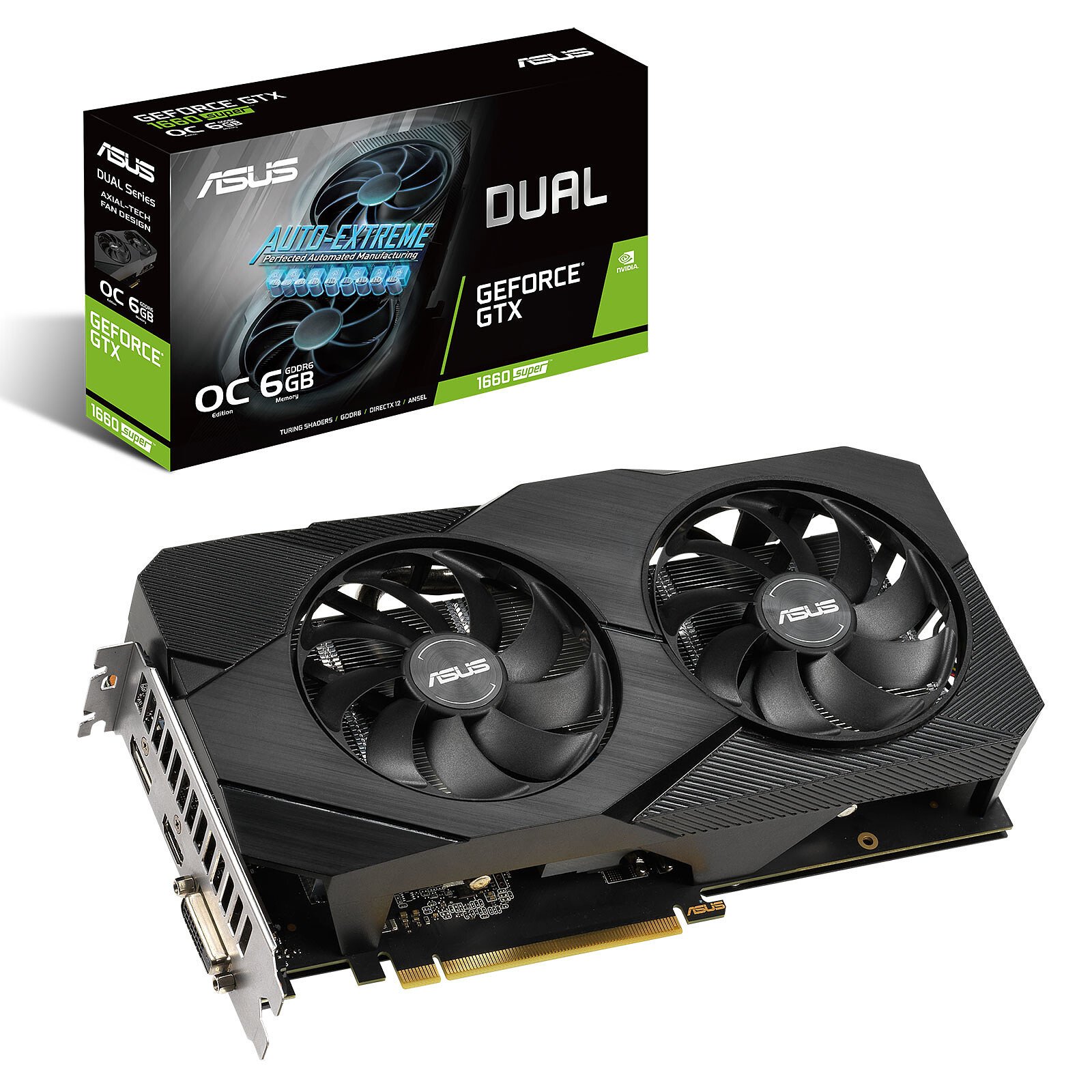 

ASUS GeForce GTX1660 (DUAL-GTX1660S-O6G-EVO)