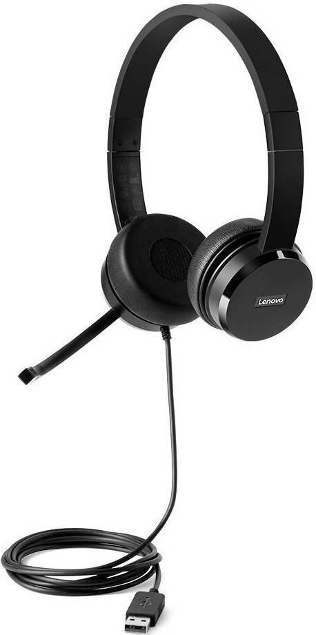 

LENOVO 100 Stereo USB Headset 100 (4XD0X88524), Чёрный