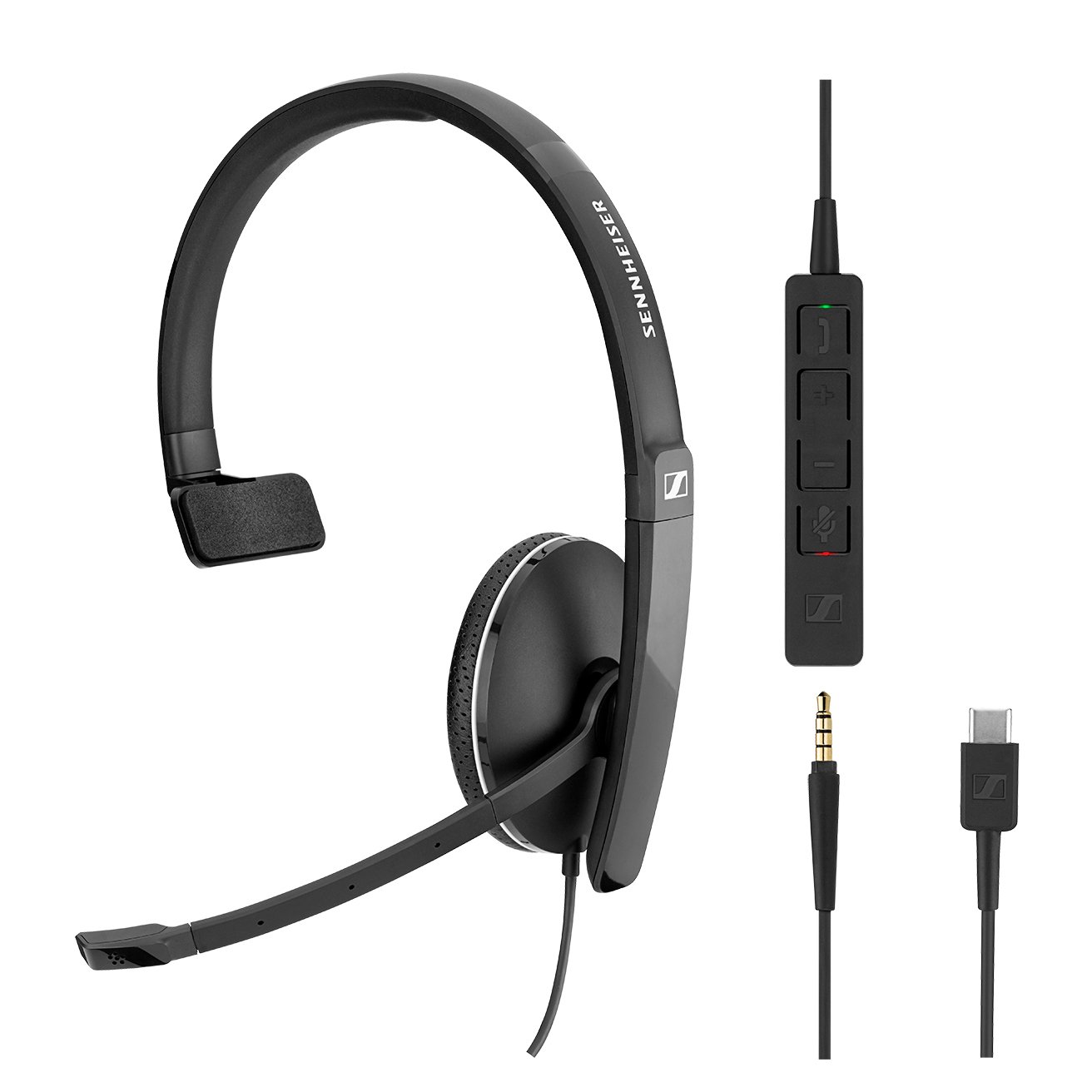 

SENNHEISER SC 135 USB-C / 3.5mm Mono (508355), Чёрный