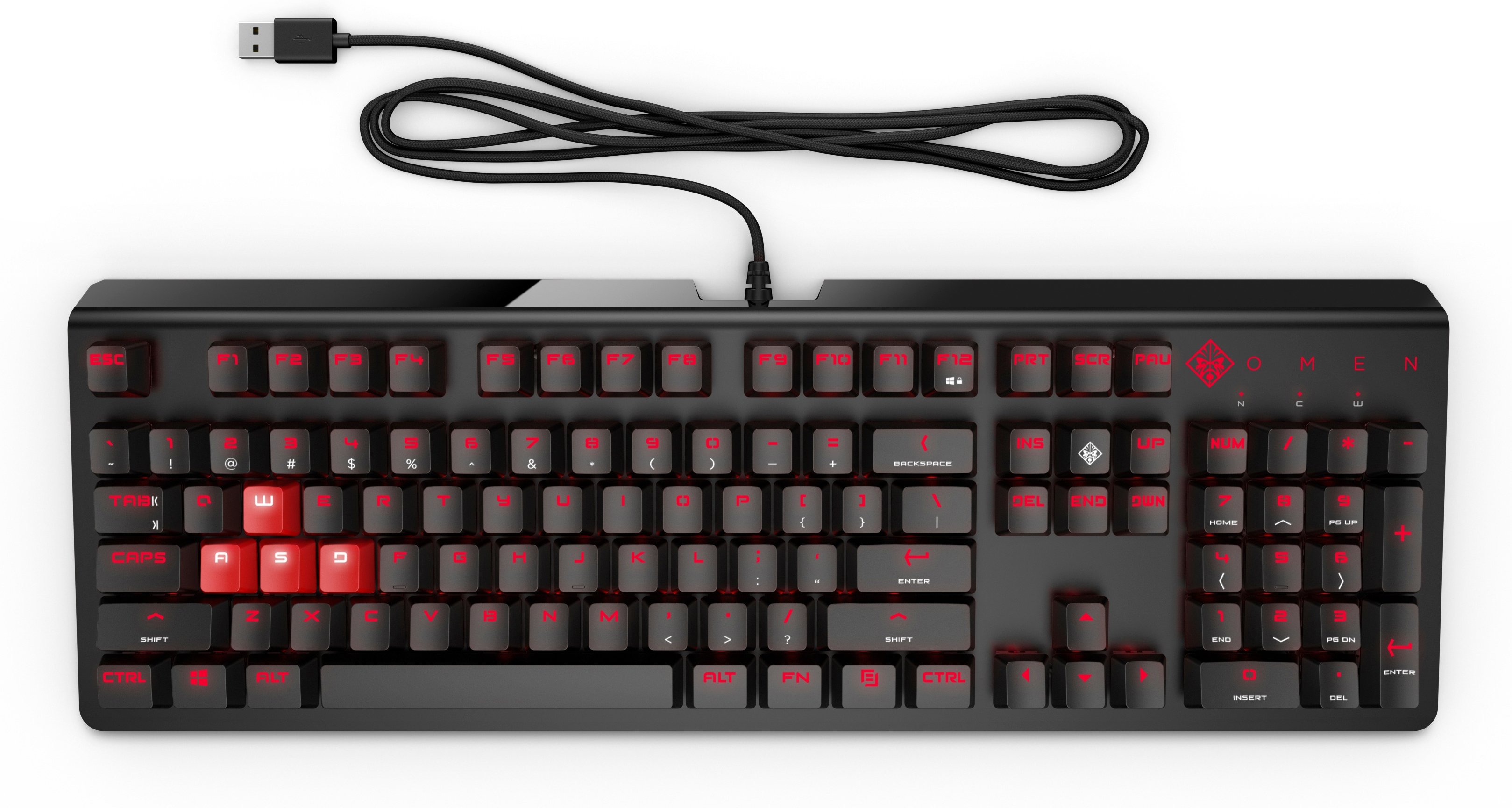 

HP OMEN Encoder USB CHERRY MX Brown (6YW75AA), Чёрный