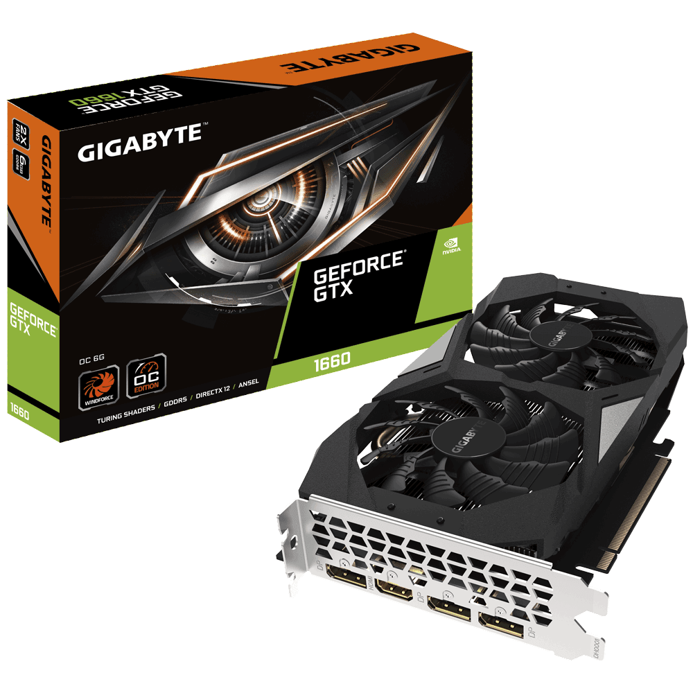 

GIGABYTE GeForce GTX 1660 6GB GDDR5 OC (GV-N1660OC-6GD)