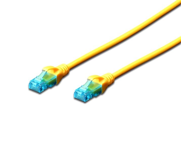 

DIGITUS CCA CAT 5e UTP, 0.5м, AWG 26/7, PVC, желтый (DK-1512-005/Y)