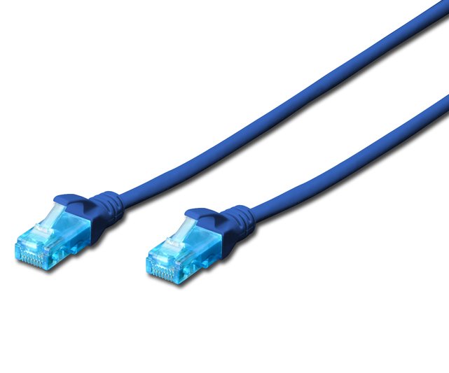 

DIGITUS CCA CAT 5e UTP, 5м, AWG 26/7, PVC, синий (DK-1512-050/B)