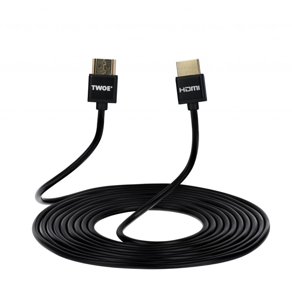 

2Е Ultra Slim HDMI 2.0 AM/AM High Speed, Alumium, black 3m (2EW-1119-3m)