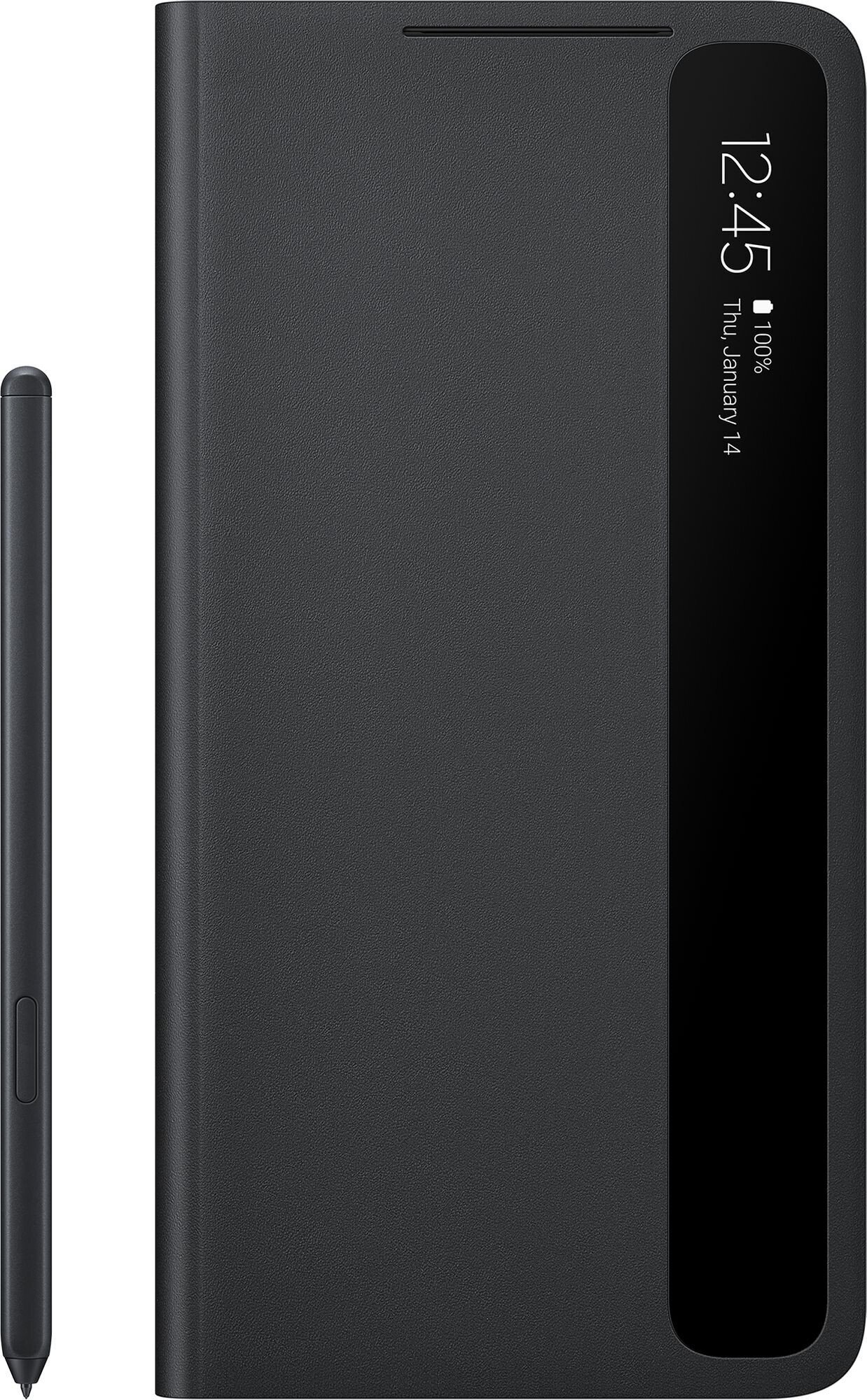 

SAMSUNG для Galaxy S21 Ultra (G998) Clear View Cover with S Pen Black (EF-ZG99PCBEGRU), Чёрный