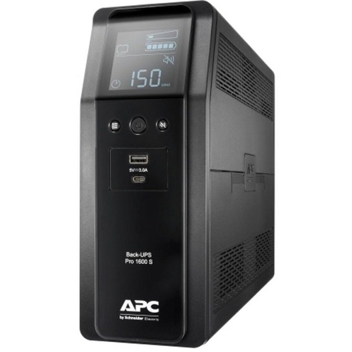 

APC Back UPS Pro BR 1600VA Sinewave8 Outlets AVR LCD interface (BR1600SI)