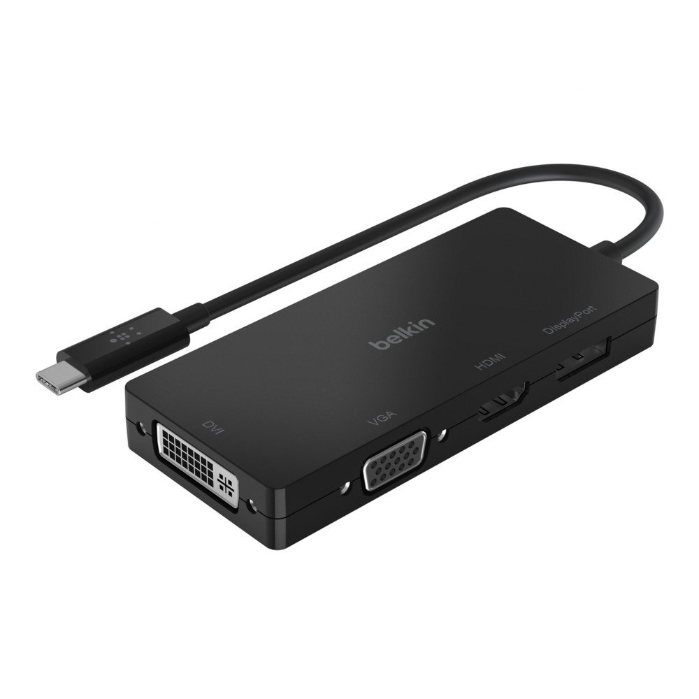 

BELKIN USB-C - HDMI, VGA, DVI, DisplayPort, black (AVC003BTBK), Чёрный