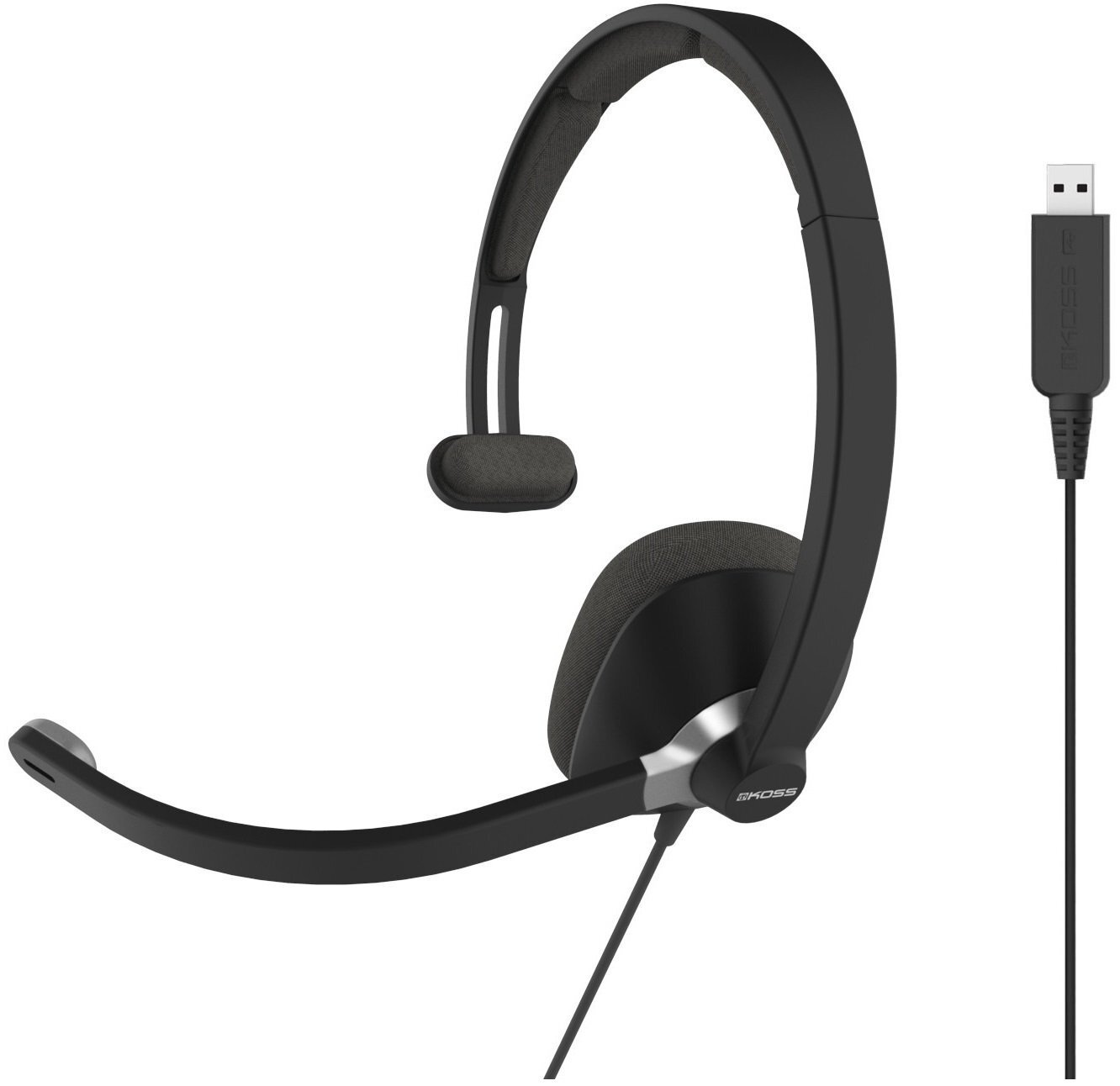 

KOSS CS295 Mono USB (194168.101), Чёрный