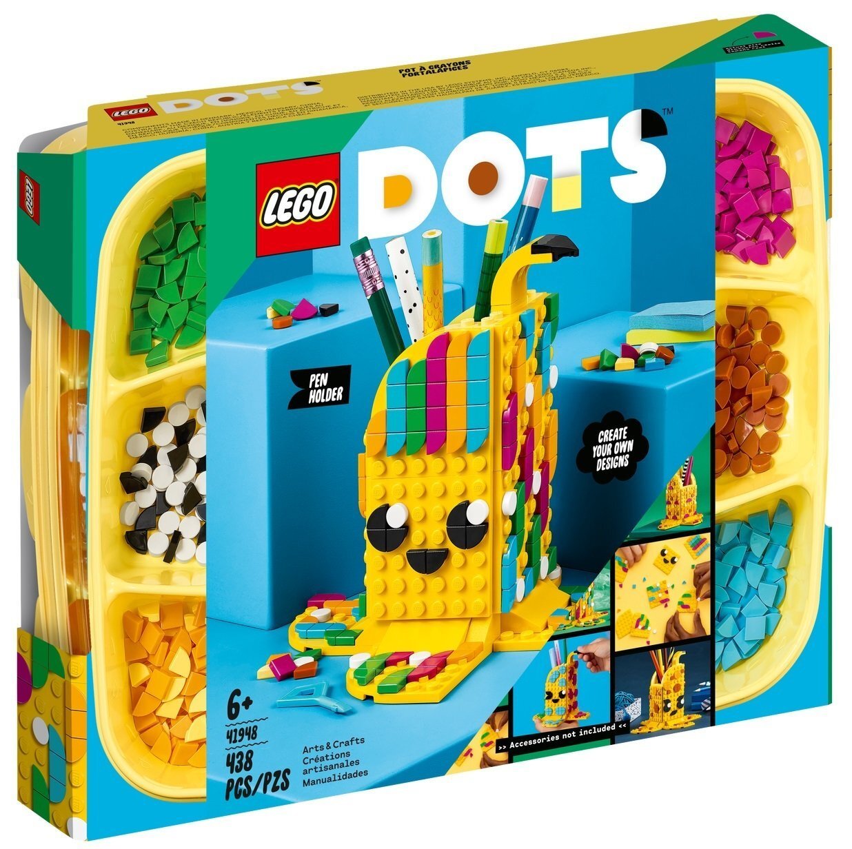 

LEGO DOTS Подставка для карандашей «Милый банан» (41948), Разноцветный