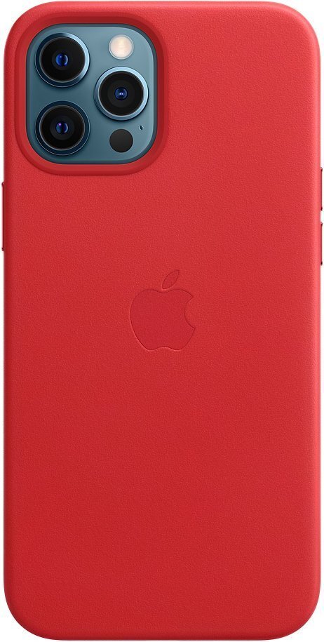 

APPLE для iPhone 12 Pro Max Leather Case with MagSafe (PRODUCT) RED (MHKJ3ZE/A), Красный