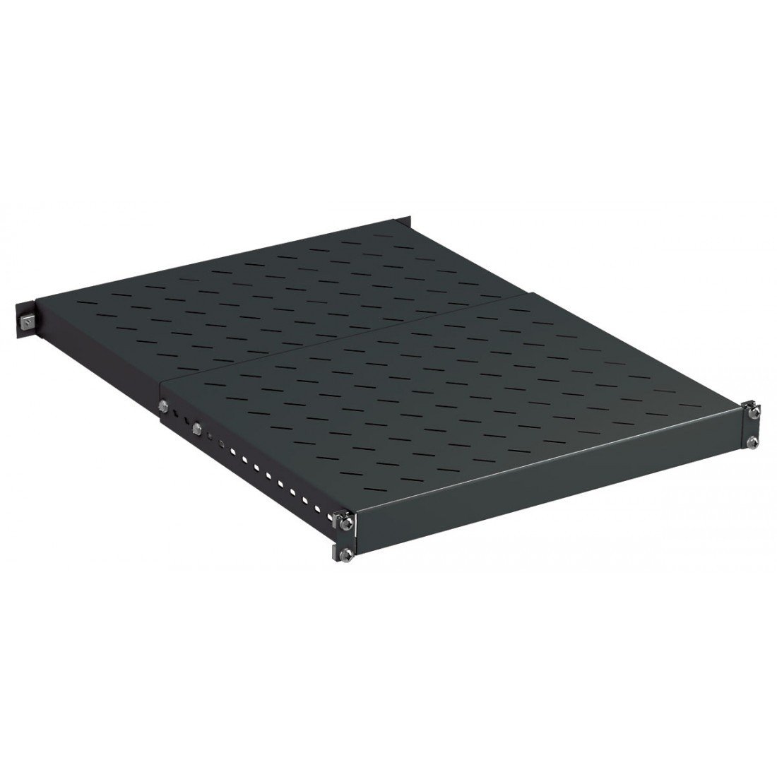 

ZPAS 19" 1U глуб. 350-600 мм грузопод. 150кг черная (WZ-3074-83-04-161)