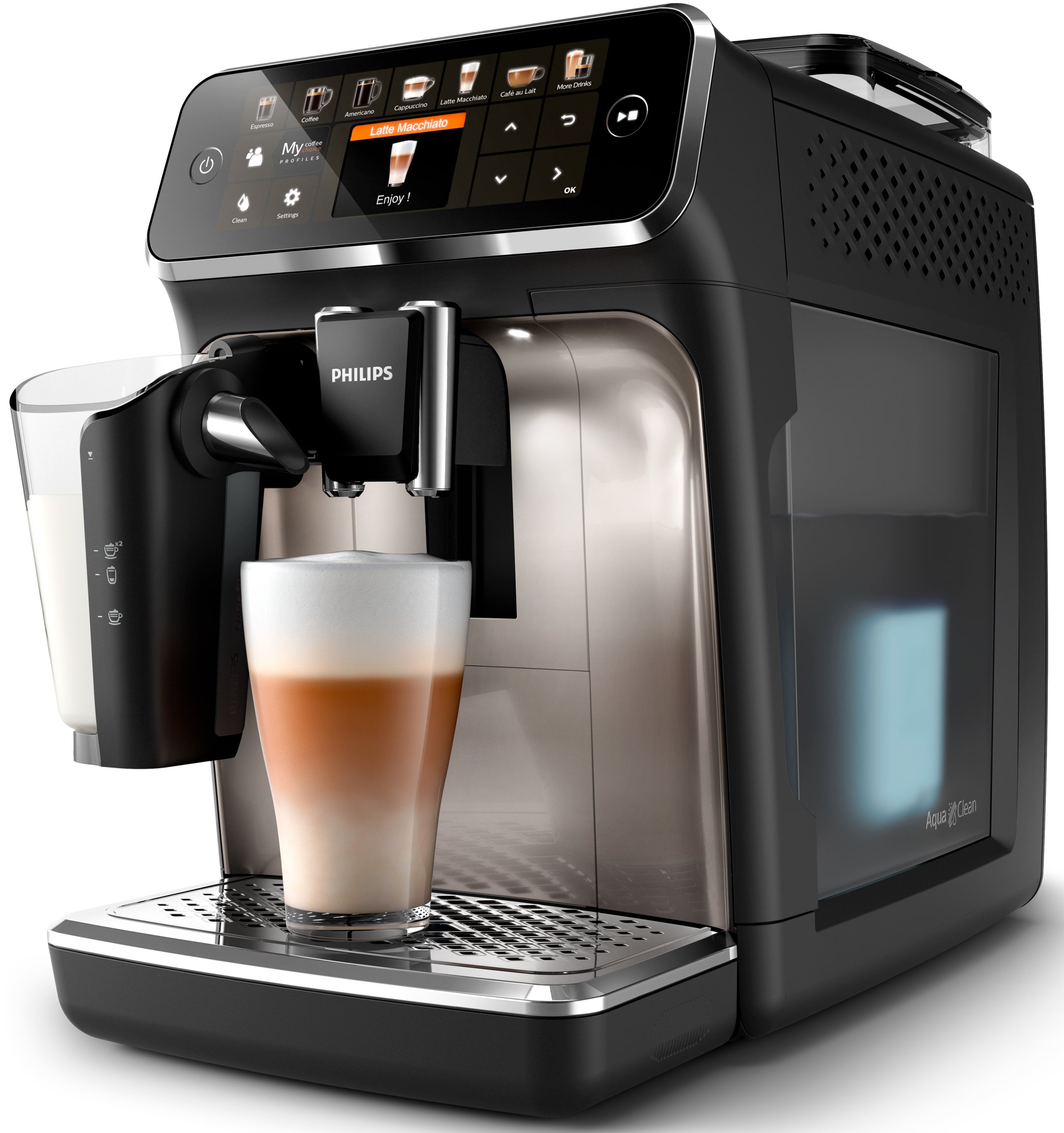 

PHILIPS LatteGo Series 5400 Series (EP5447/90), Чёрный