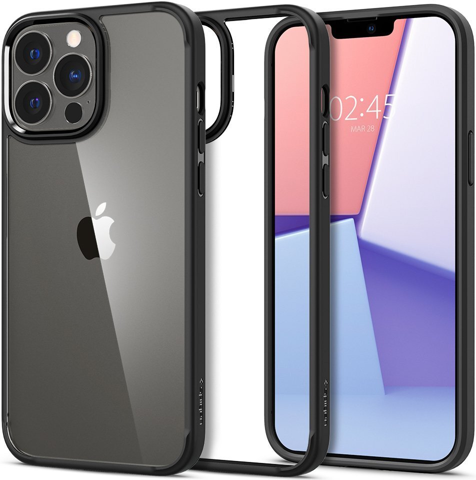 

Spigen для iPhone 13 Pro Max Crystal Hybrid Matte Black (ACS03243), Чёрный