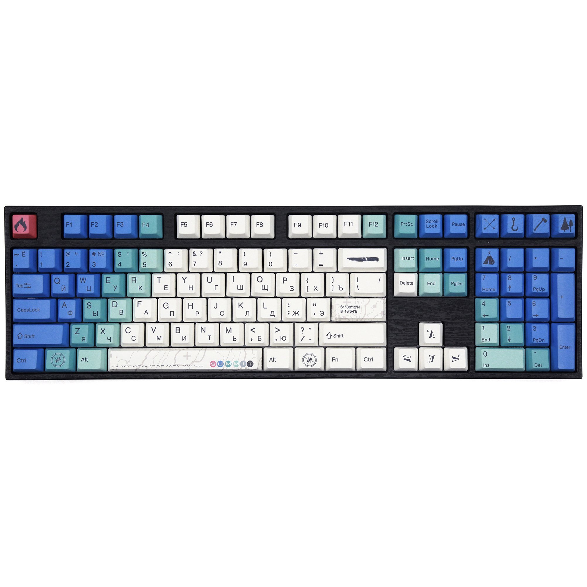 

Varmilo MA108M V2 Summit R2, EC Sakura V2,RU (A36A022A9A3A06A007), Синий