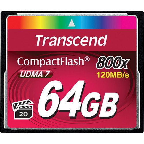 

TRANSCEND Compact Flash 64GB (800X)