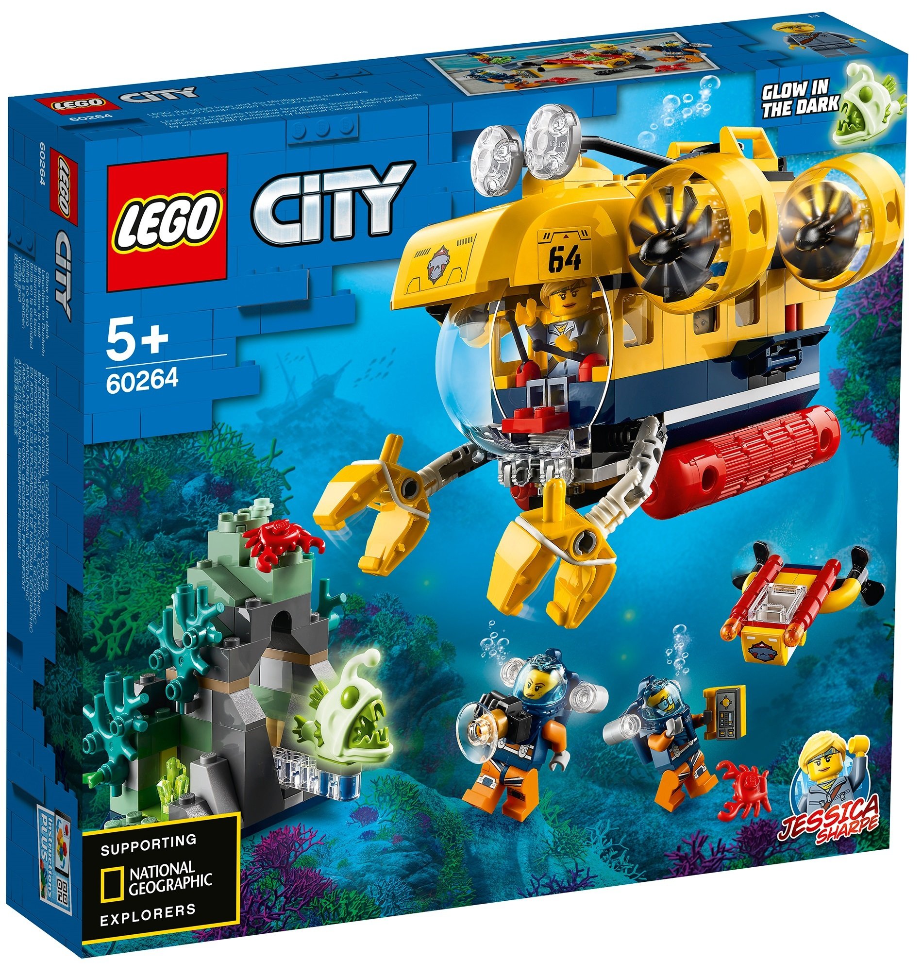 

LEGO City Океан: разведывательный подводная лодка (60264 L)