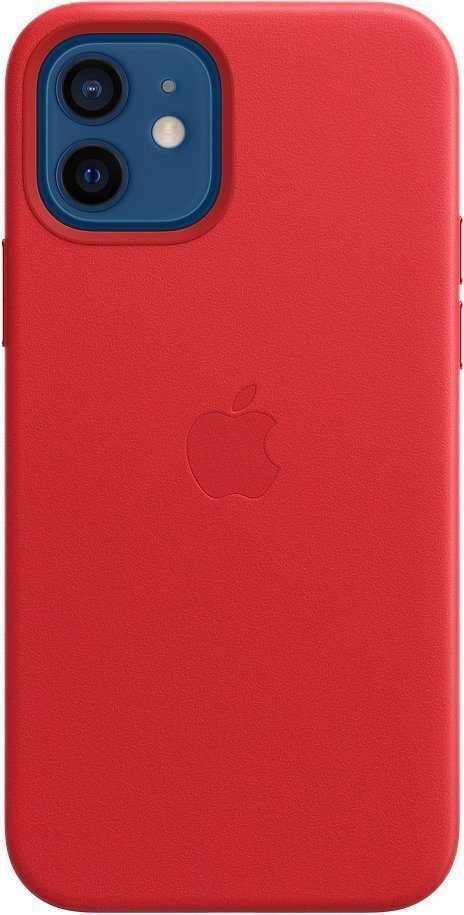 

APPLE для iPhone 12/12 Pro Leather Case with MagSafe (PRODUCT) RED (MHKD3ZE/A), Красный