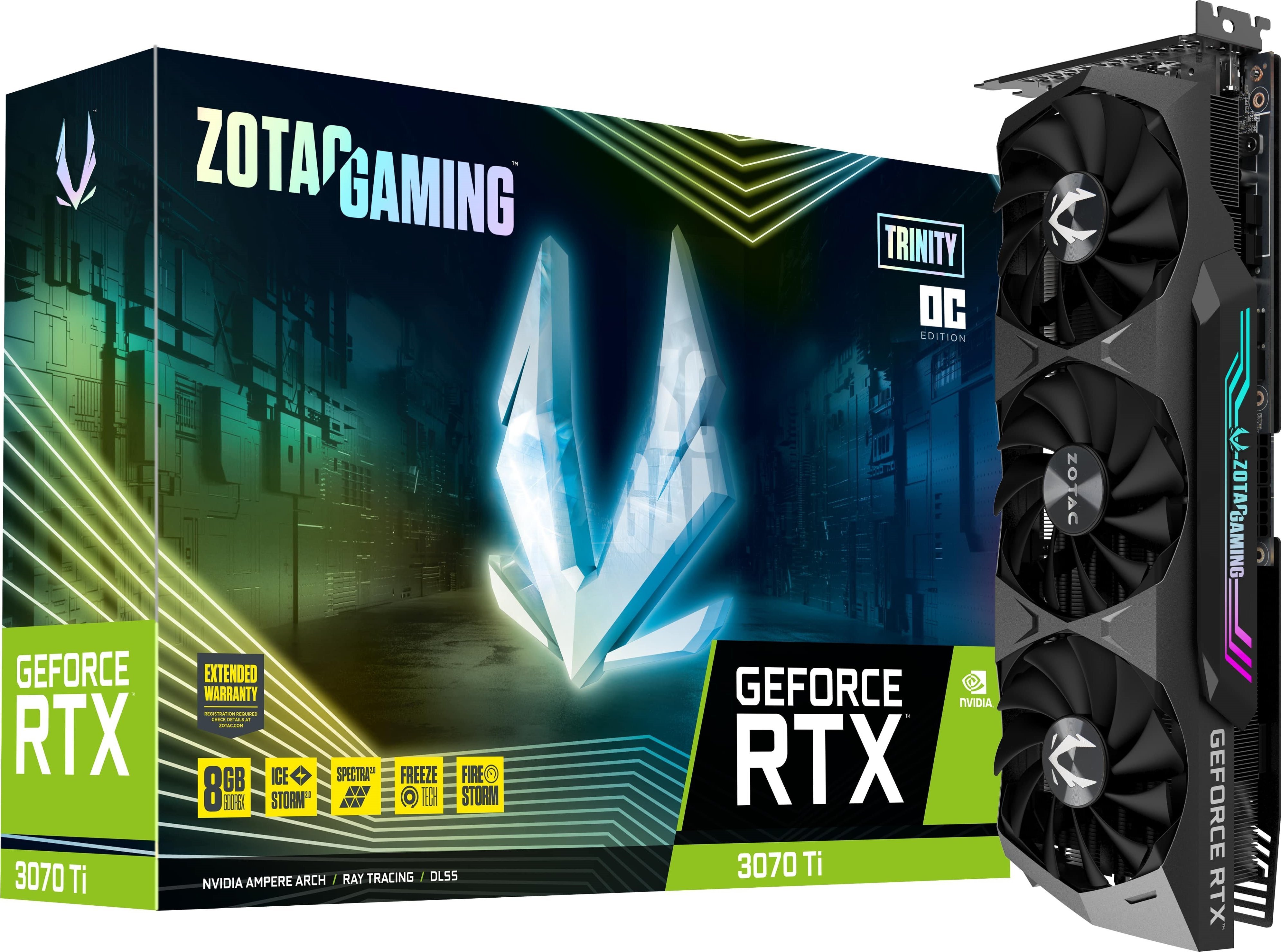 

ZOTAC GAMING GEFORCE RTX 3070 Ti Trinity OC 8GB GDDR6X (ZT-A30710J-10P)
