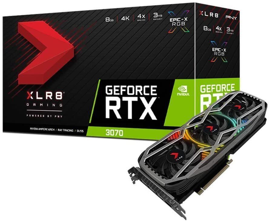 

PNY GeForce RTX3070 XLR8 Gaming REVEL EPIC-X (VCG30708TFXPPB)
