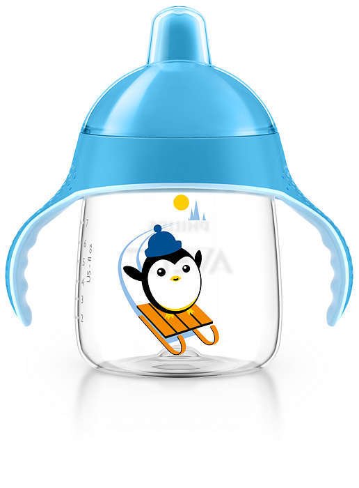 

PHILIPS AVENT 12 мес+, с носиком 260 мл, голубой (SCF753/05)