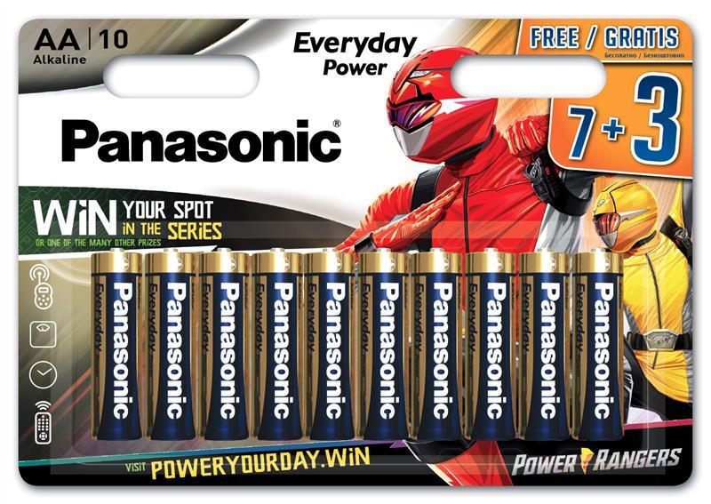 

PANASONIC EVERYDAY POWER AA 10 шт. Power Rangers (LR6REE/10B3FPR)