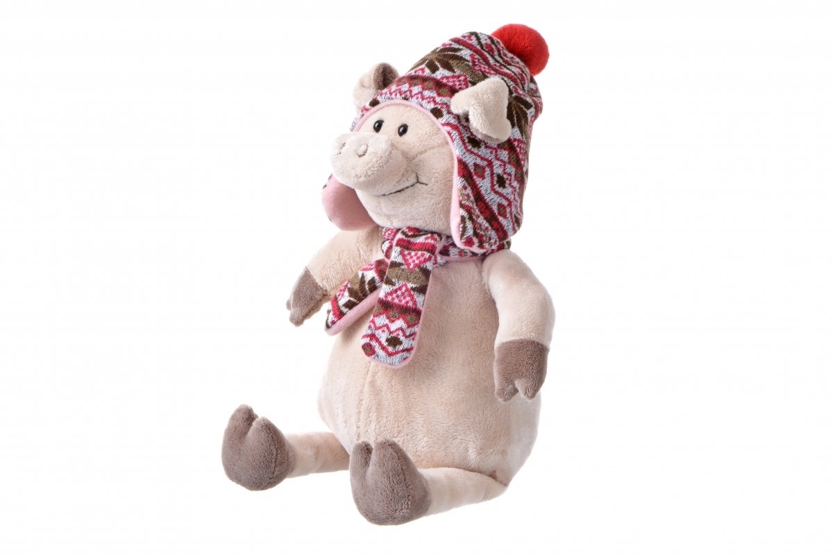 

Same Toy Свинка в шапке 38см (THT720), Бежевый