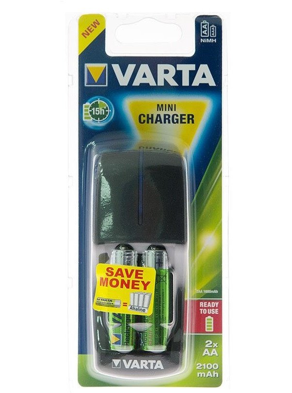 

VARTA Mini Charger + 2AA 2100 mAh NI-MH (57646101451)