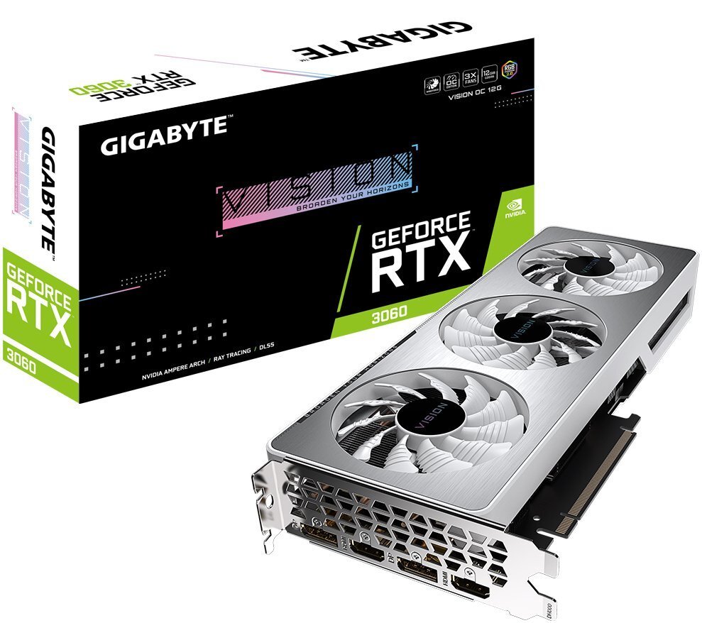

GIGABYTE GeForce RTX3060 VISION OC (GV-N3060VISION_OC-12GD)