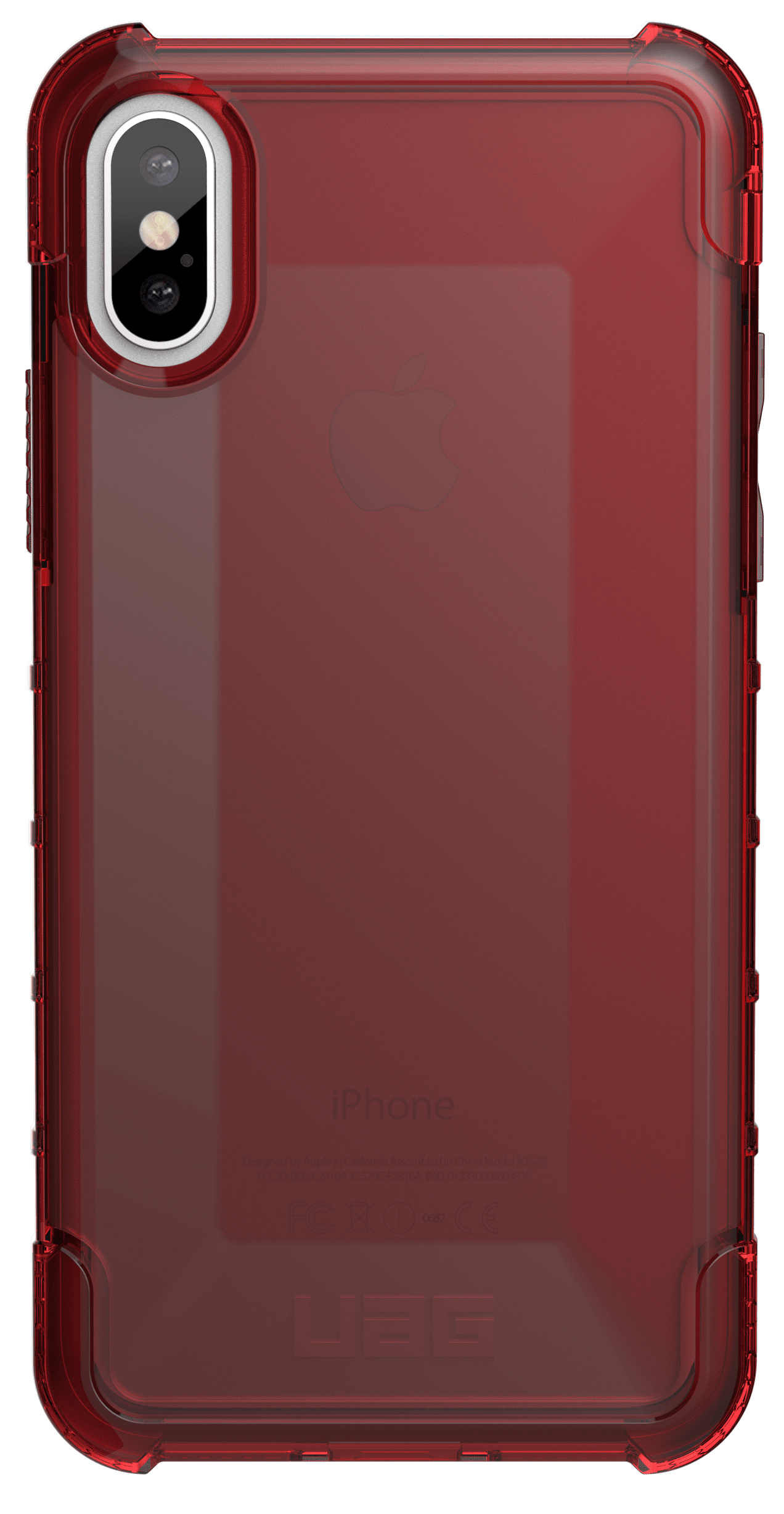 

UAG для iPhone X/Xs Plyo Crimson Dark Red Transparent (IPHX-Y-CR), Красный