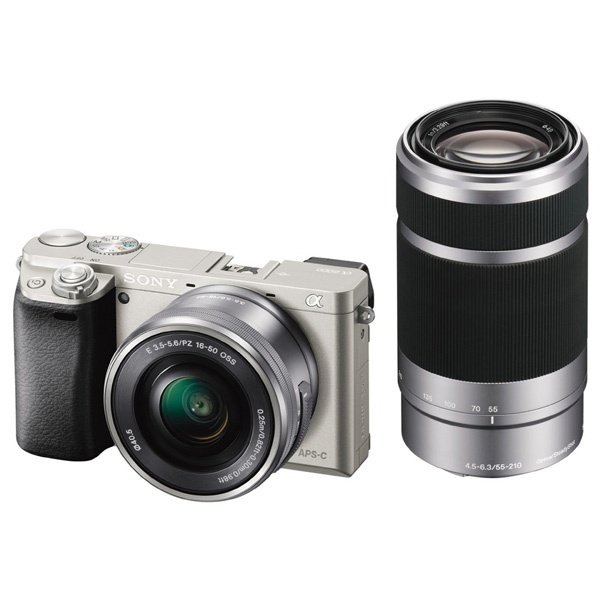 

SONY Alpha 6000 Kit (16-50mm + 55-210mm) Silver, Серебристый