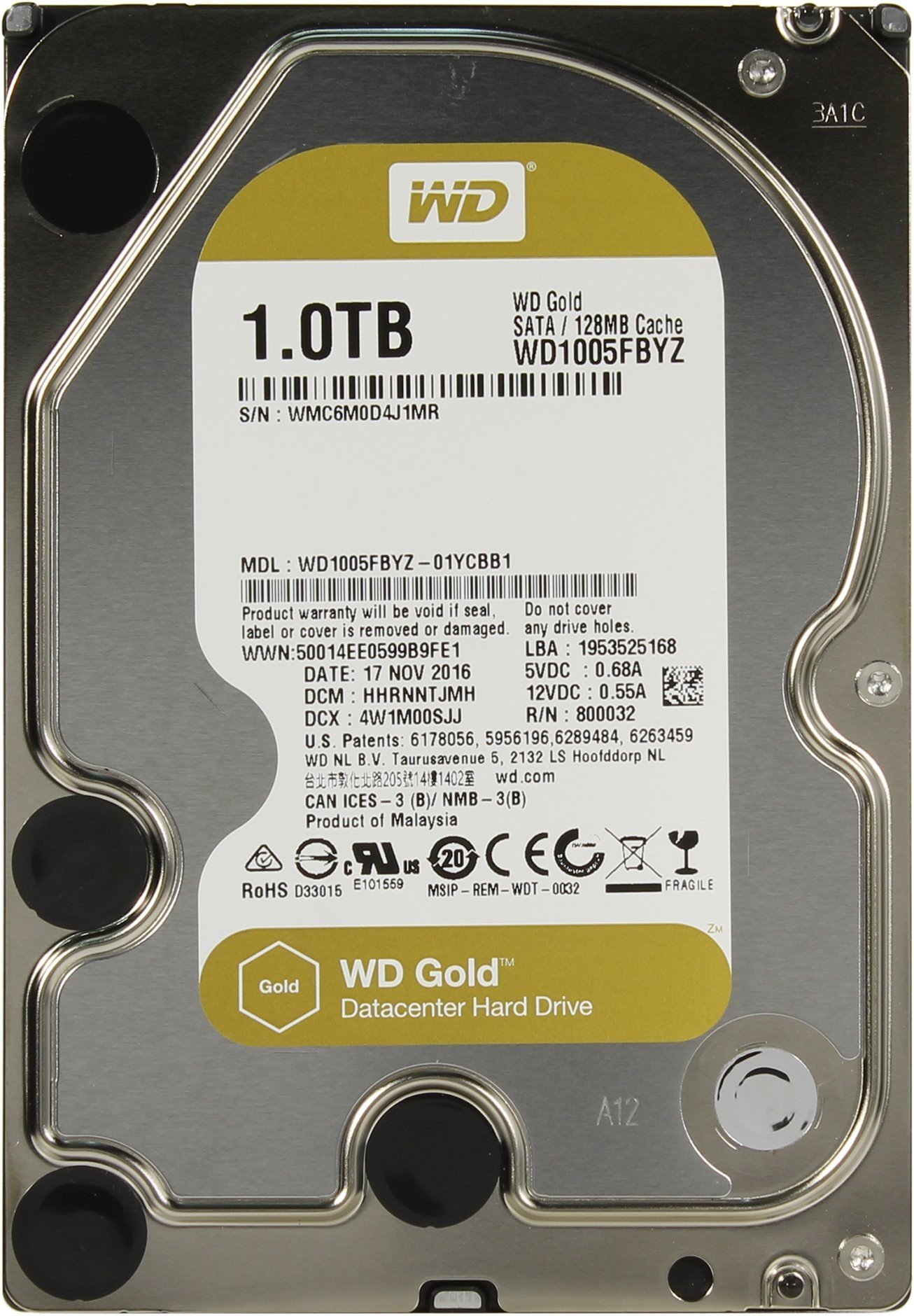 

WD Gold WD1005FBYZ