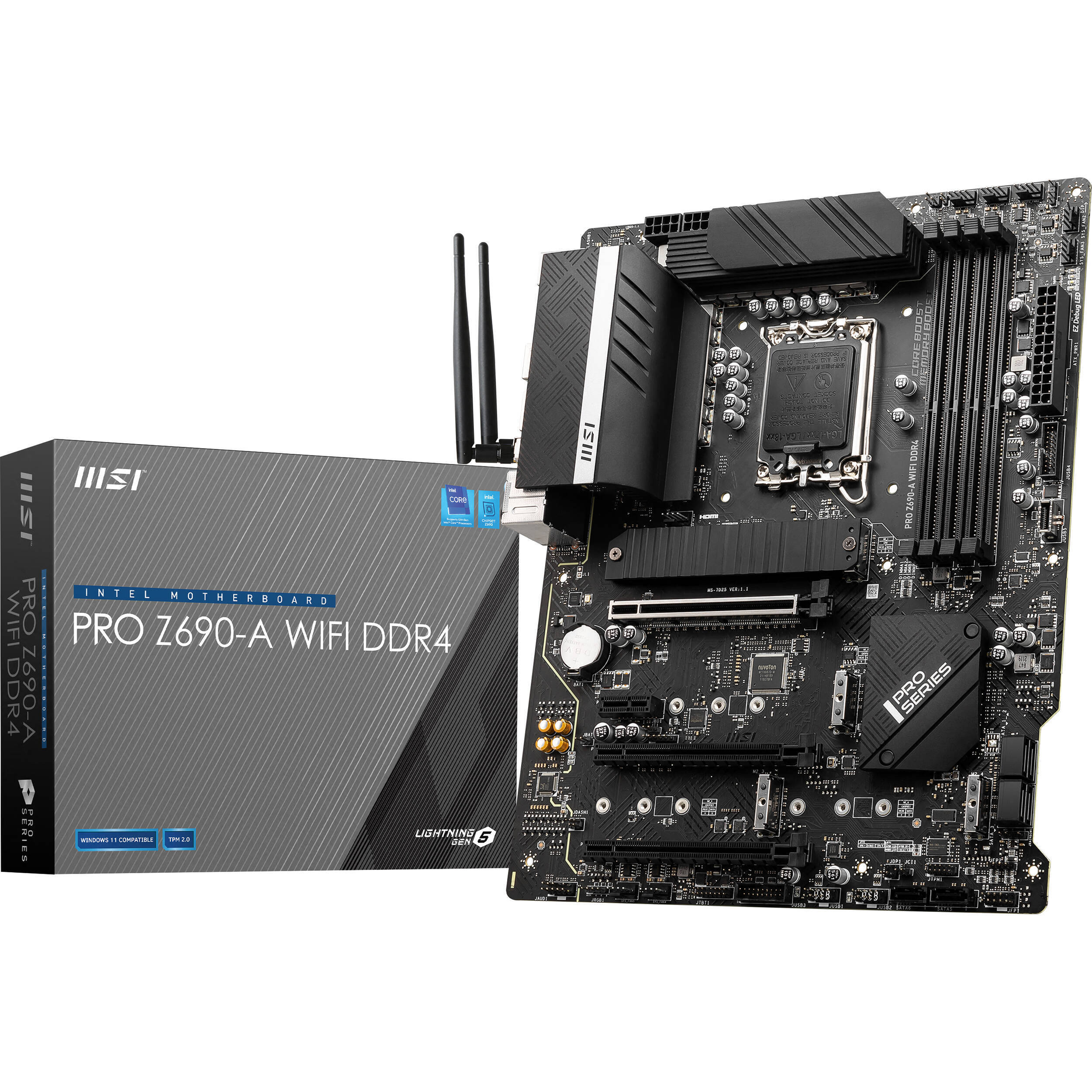 

MSI PRO Z690-A WIFI DDR4, Чёрный