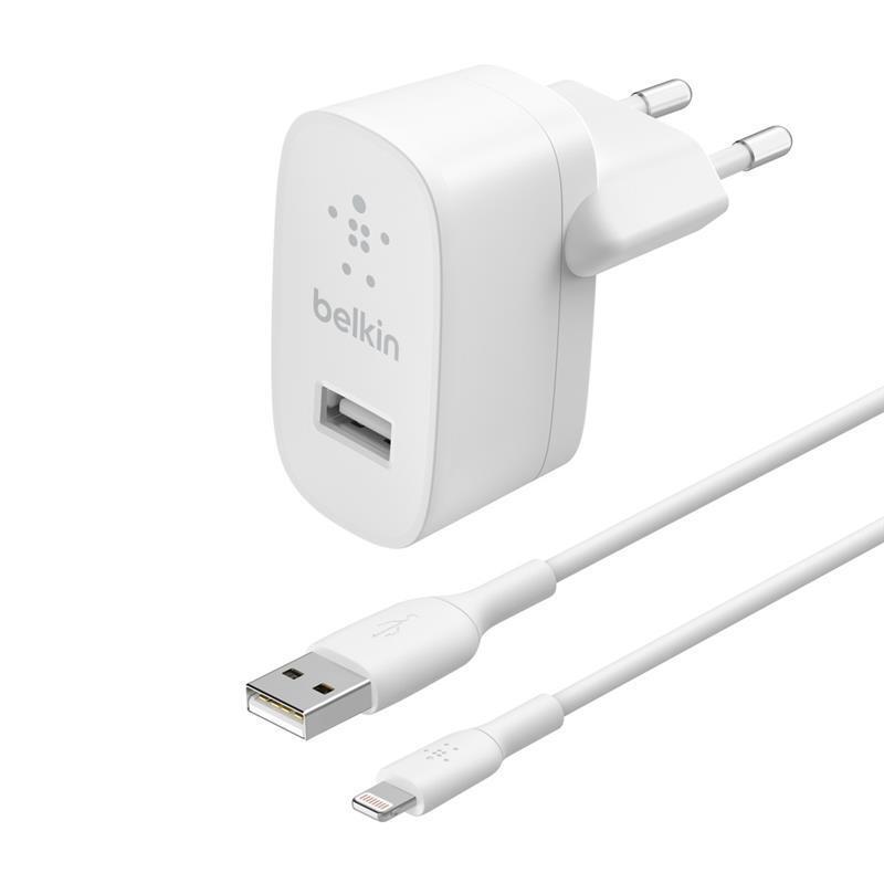 

BELKIN 12W USB-A 2.4A, Lightning 1m, white (WCA002VF1MWH), Белый