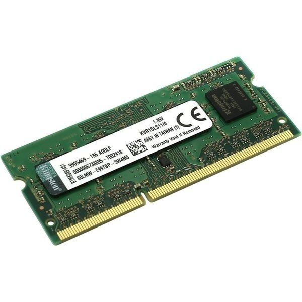 

KINGSTON SO-DIMM DDR3-1600 4GB (KVR16LS11/4)