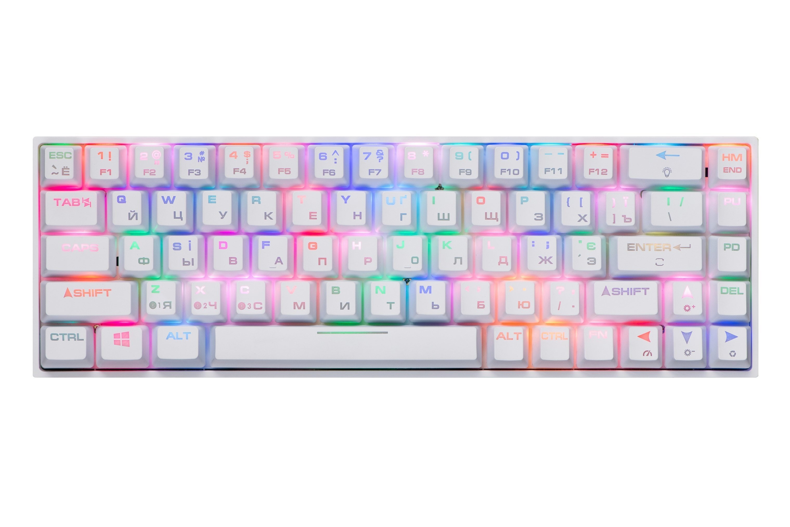 

2E Gaming KG380 RGB Gateron Red Switch BT/USB White (2E-KG380UWT-RD), Белый