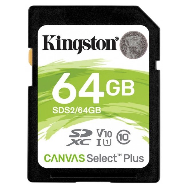 

KINGSTON SDHC 64GB Class 10 UHS-I R100MB/s (SDS2/64GB)