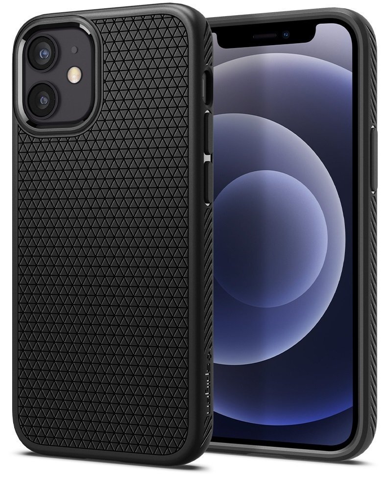 

Spigen для iPhone 12 mini Liquid Air Matte Black (ACS01744), Чёрный