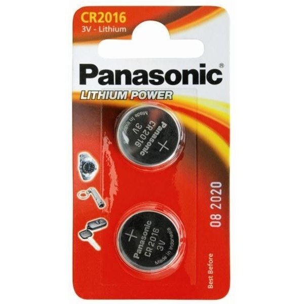 

PANASONIC CR 2016 BLI 2 LITHIUM (CR-2016EL/2B)