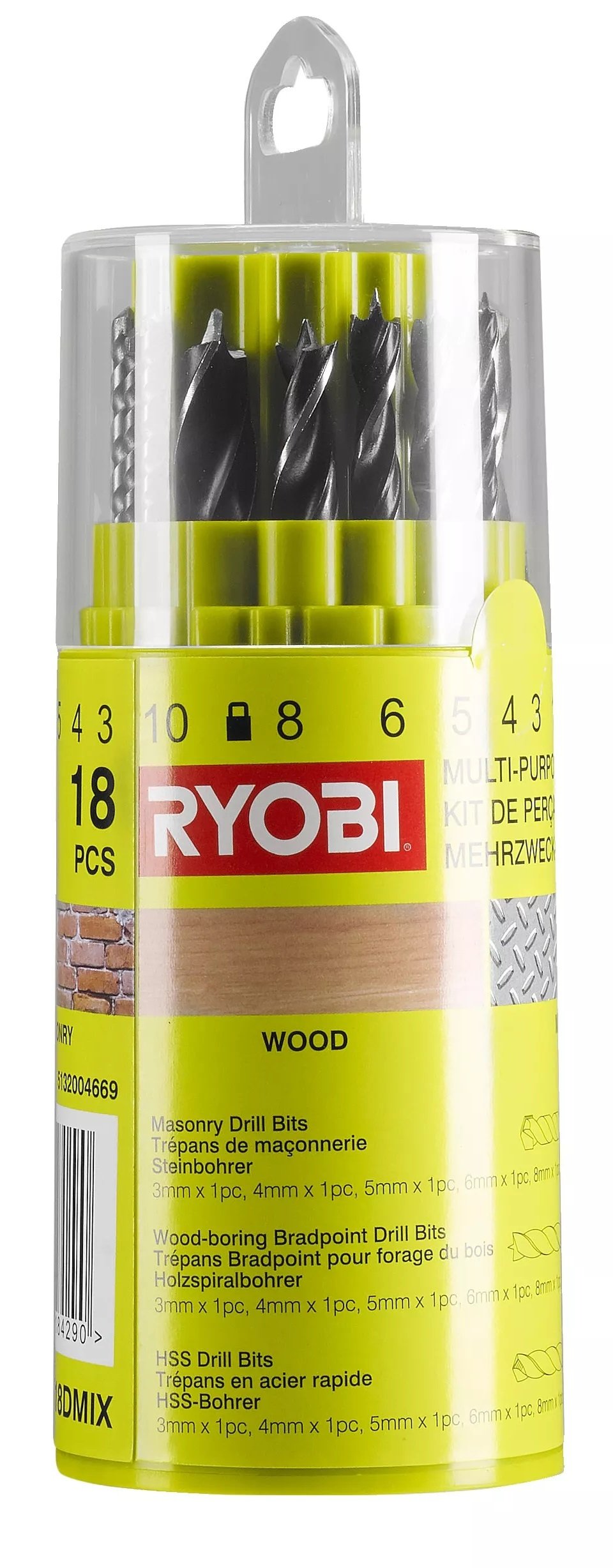 

RYOBI RAK18DMIX, 18шт (5132004669)