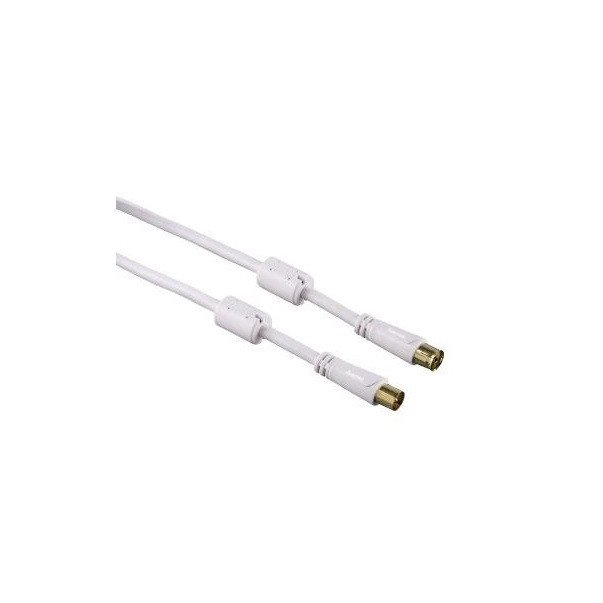 

НАМА Coaxial (M/F) позолоченные контакты, 3.0 м, 100 dB (00122413), Чёрный