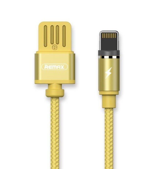 

REMAX Gravity series Magnetic cable Lightning Data/Charge 1M, gold (RC-095I-GOLD)