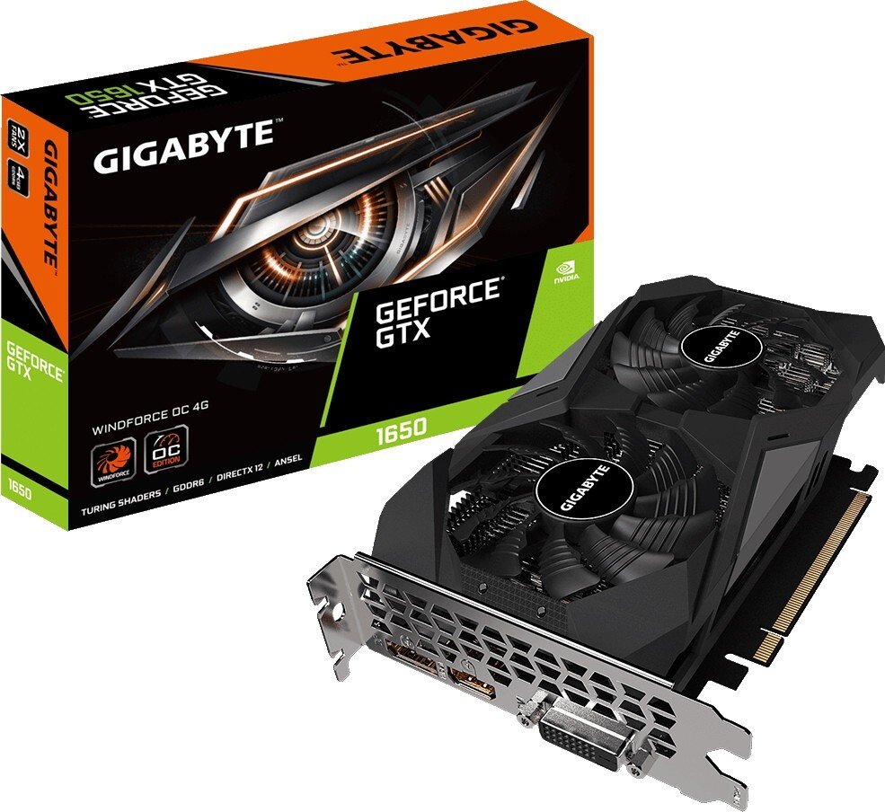 

GIGABYTE GeForce GTX1650 (GV-N1656WF2OC-4GD)