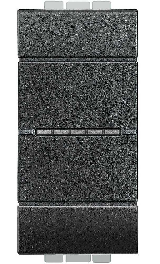

LEGRAND Bticino LivingLight автоматические клеммы 1 модуль Антрацит (L4054)